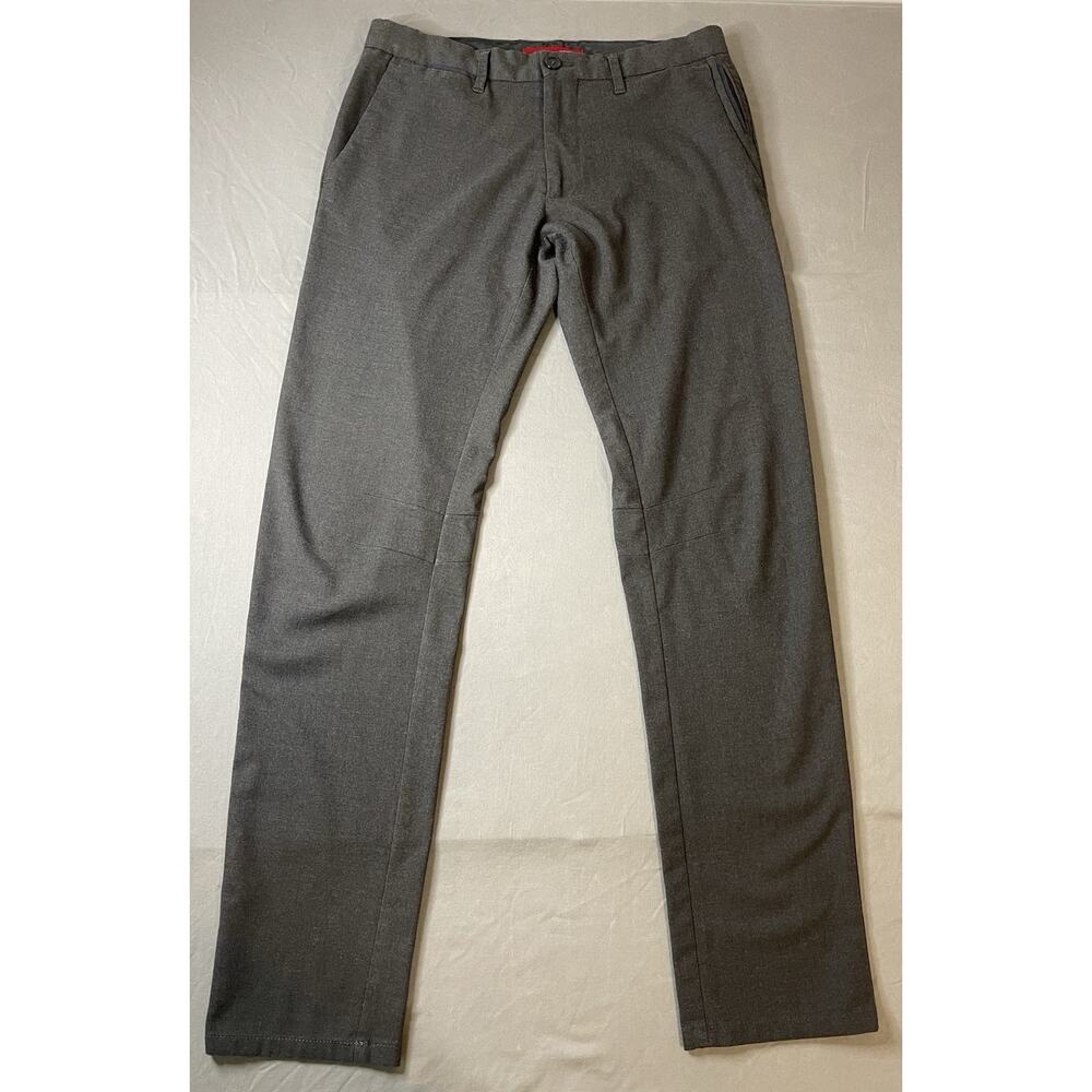 Zara Men’s Size 30 Gray Wool Blend Dress Pants Flat Front Straight Leg